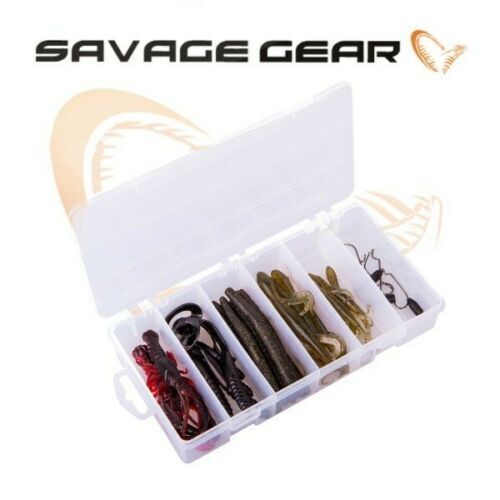 Savage Gear Black Bass Pro Pack Kit / 33pcs / Large Mouth + Sea Bass Lures  - The Angling Centre Ltd