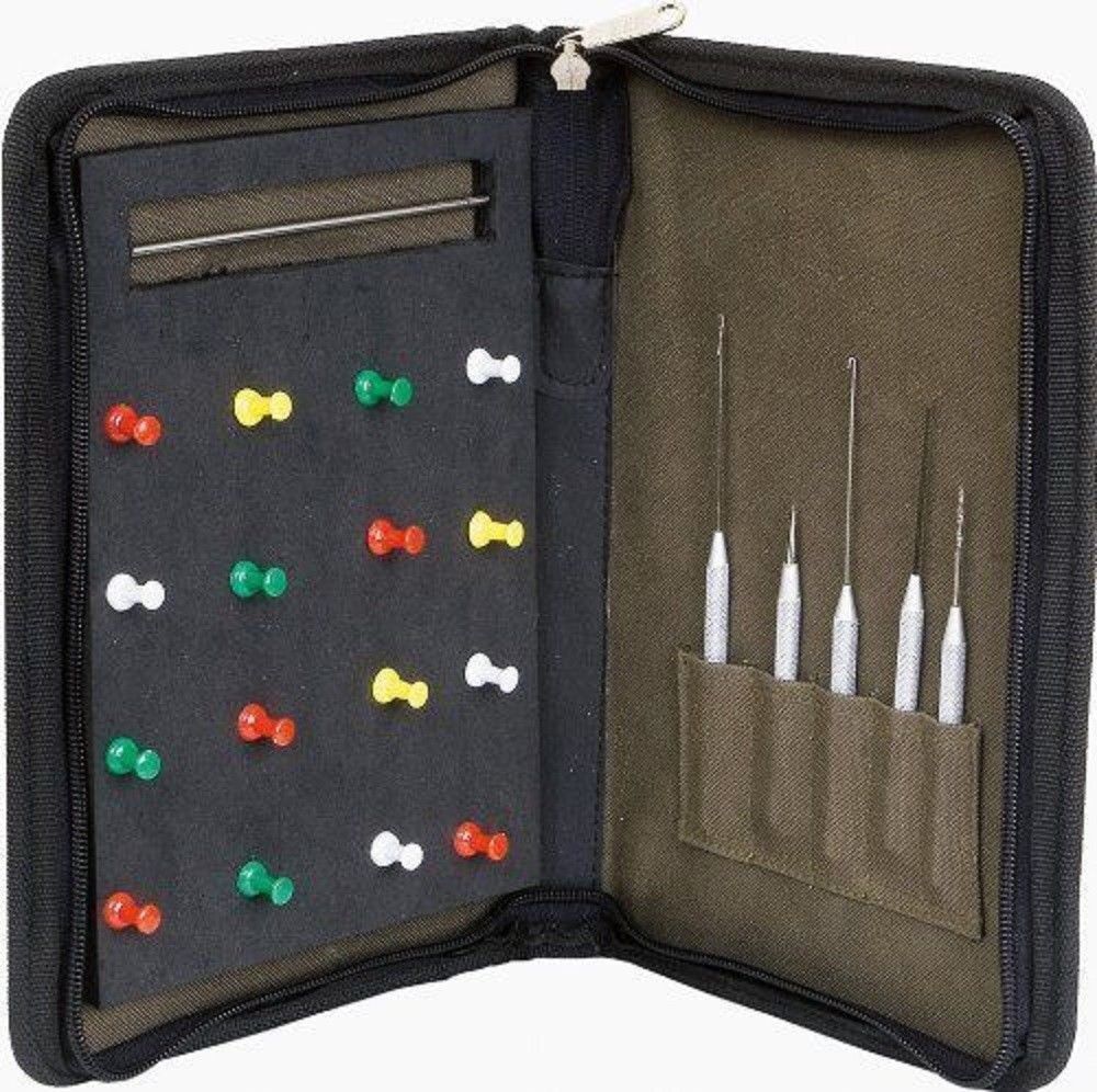 King Carp Fishing Hard Rig Case for hair Rigs Etc with Tools and Pins - The  Angling Centre Ltd