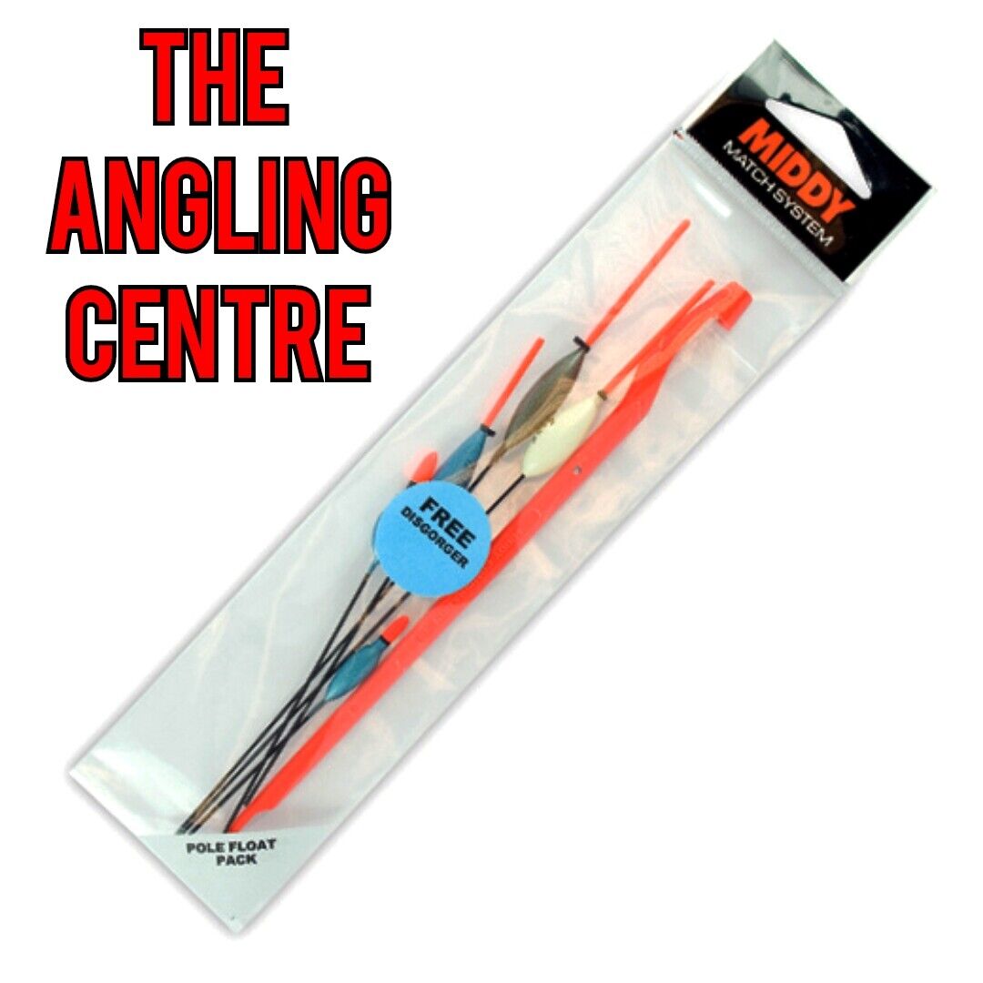 Middy / Match System / Pole Float Pack / 5pcs / + FREE DISGORGER / 434 -  The Angling Centre Ltd
