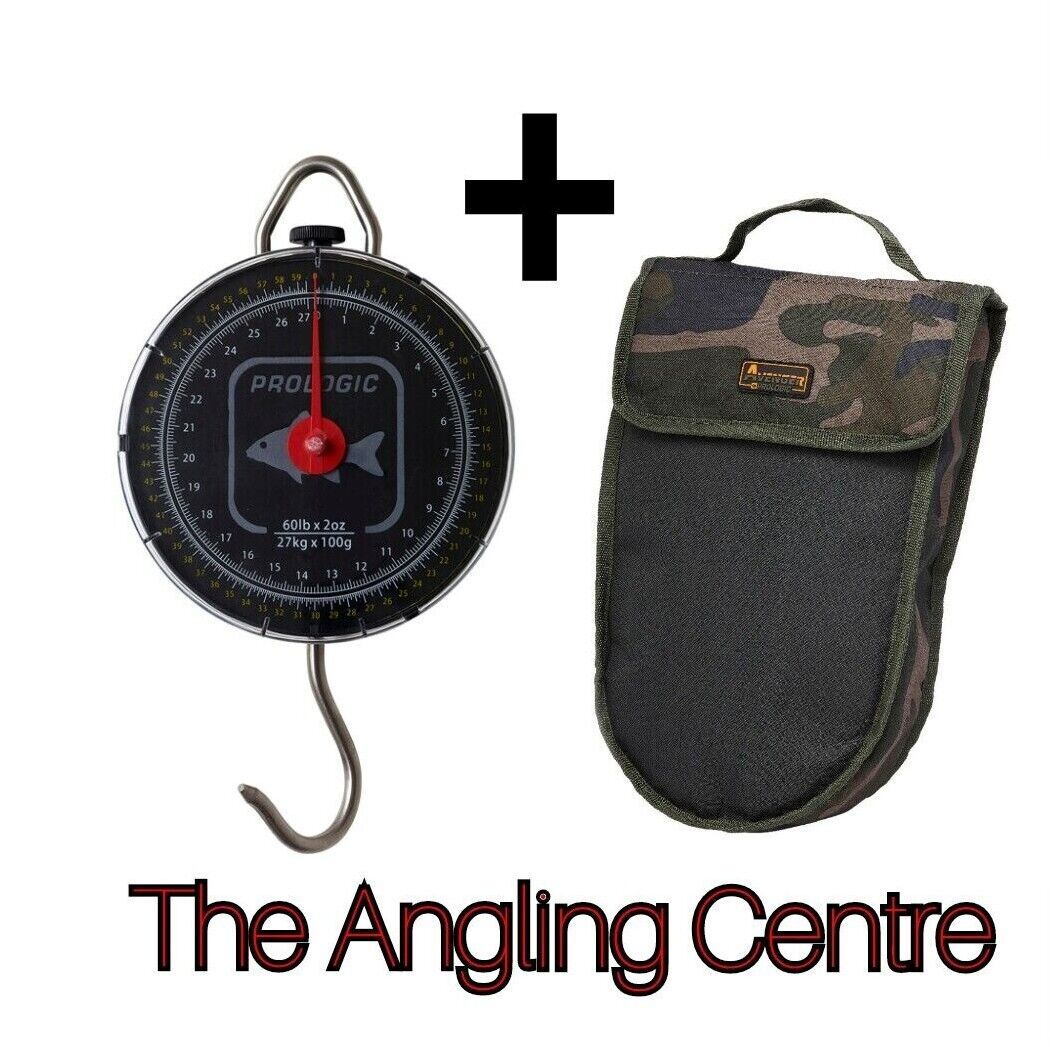 Prologic 120lb Dial Scales & Hi-Protective Padded Pouch - The Angling  Centre Ltd